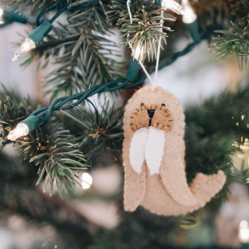 Arctic Walrus Animal Ornament