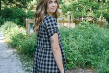 Kavita Black Plaid Dress