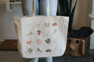 Free to Grow Vegetable Tote Bag