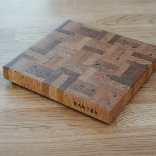 Square Live-Edge Cutting Board