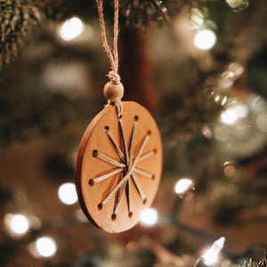 Terracotta Snowflake Ornament