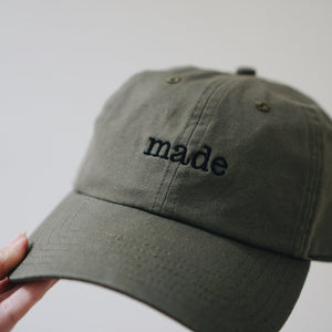 made Hat in Olive