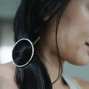 Ellipse Circle Hair Clip