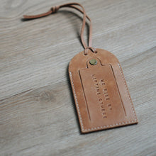 We Rise Leather Luggage Tag