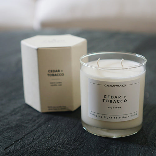 Cedar + Tobacco Candle