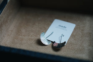 Crescent Moon Drop Earrings