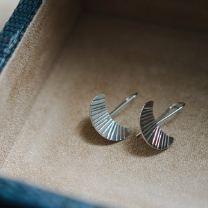 Crescent Moon Drop Earrings