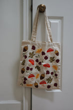 Fall Foliage Embroidered Tote