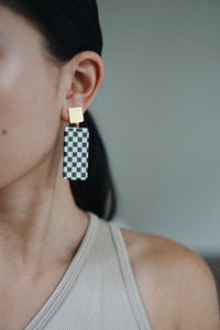 Checkered for Life Earrings