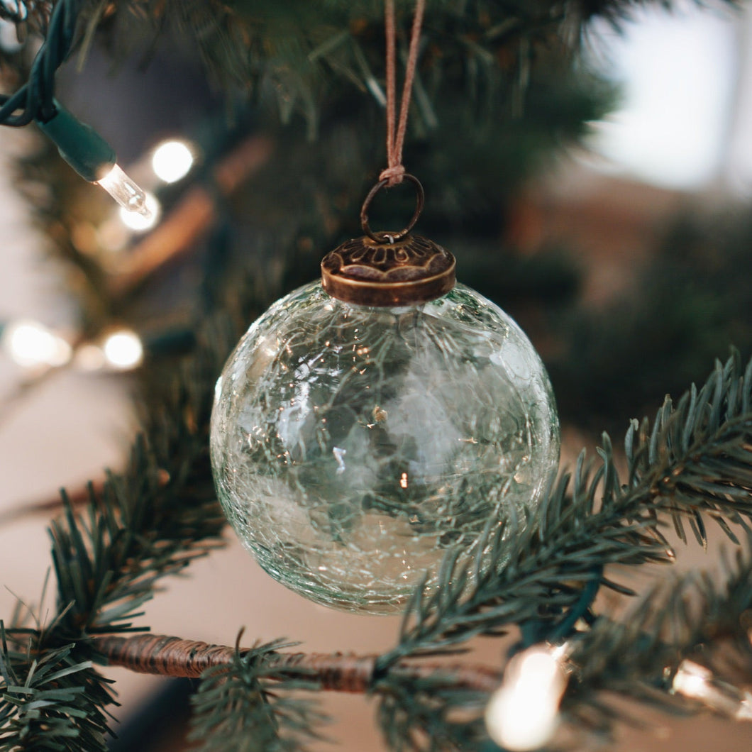 Crackle Glass Ornament