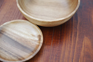 Acacia Wood Pasta Bowl