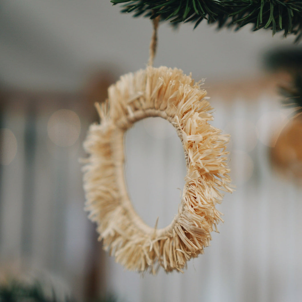 Fringed Hoop Ornament