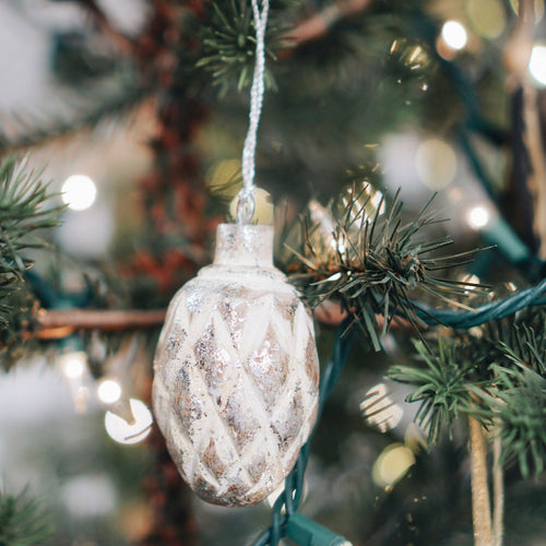 Gold Foil Pinecone Ornament