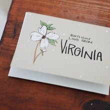 Virginia Birthday Love Card