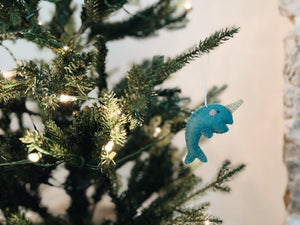Arctic Narwhal Animal Ornament
