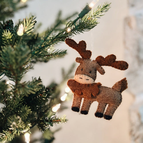 Arctic Moose Ornament