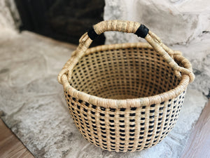 Checkered Bolga Basket