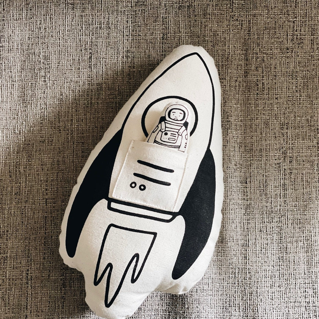 Rocket + Astronaut Pillow