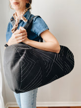 Arrow-Stitch Weekender Duffel Bag