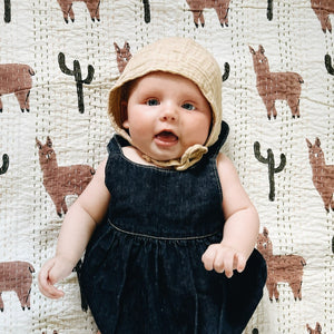 Muslin Baby Bonnet